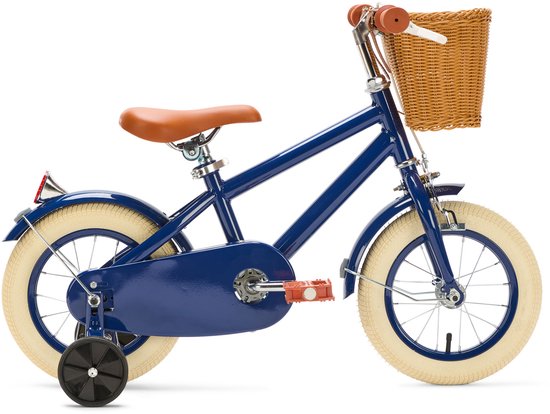 Generation Retro 12 inch Blauw - Kinderfiets met Mandje van Generation