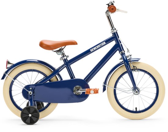 Generation Retro 14 inch Blauw – Kinderfiets van Denver