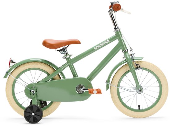 Generation Retro 14 inch Groen– Kinderfiets van Popal