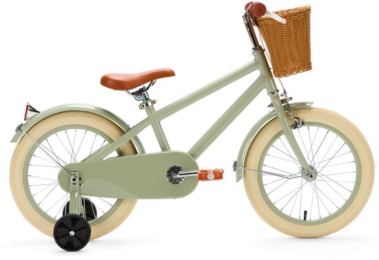 Generation Retro 16 inch Groen – Kinderfiets met Mandje van Generation