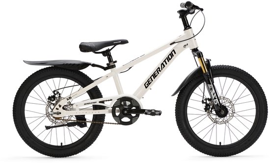 Generation X6 20 inch Wit - Kinderfiets met Spatborden van Volare