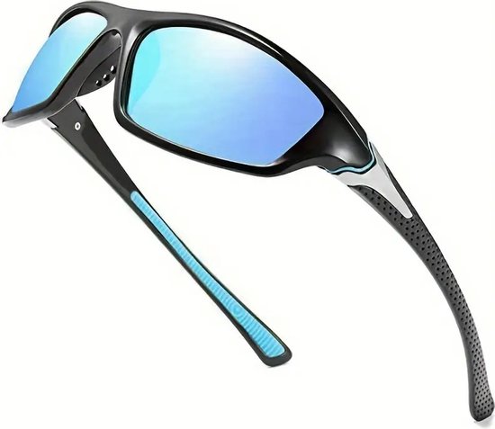 Gepolariseerde zonnebril -Zonnebrillen Sporten - Zomer Bril - Heren Dames - Vierkant - Buitensport -Vissen- Outdoor Accessoires - Sportbril - Cadeau - Brillen - Blauw