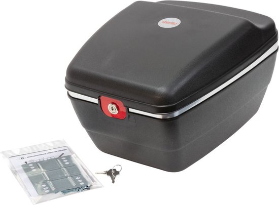 Gerda Touring Tresor - Fietsmand - Fietskoffer - Universeel - Met Slot - Zwart van Merkloos