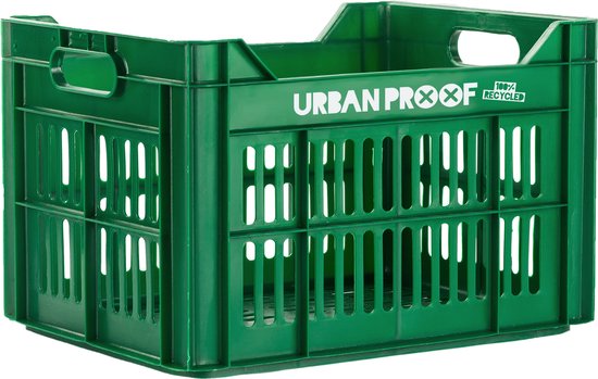 Gerecyclede fietskrat Urban Proof 30 liter - legergroen van Urban Proof