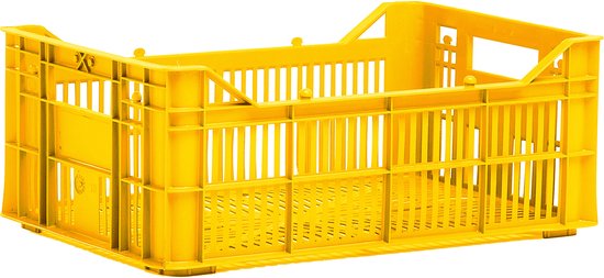 Gerecyclede fietskrat Urban Proof Helsinki 7 liter - oker geel van Urban Proof