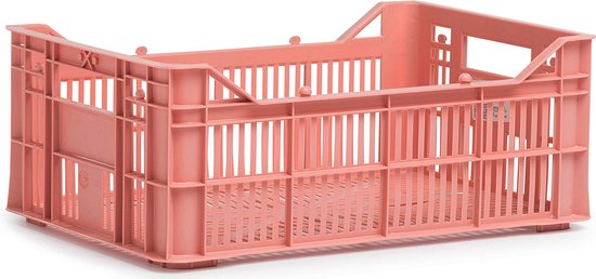 Gerecyclede fietskrat Urban Proof Helsinki 7 liter - warm roze van Urban Proof