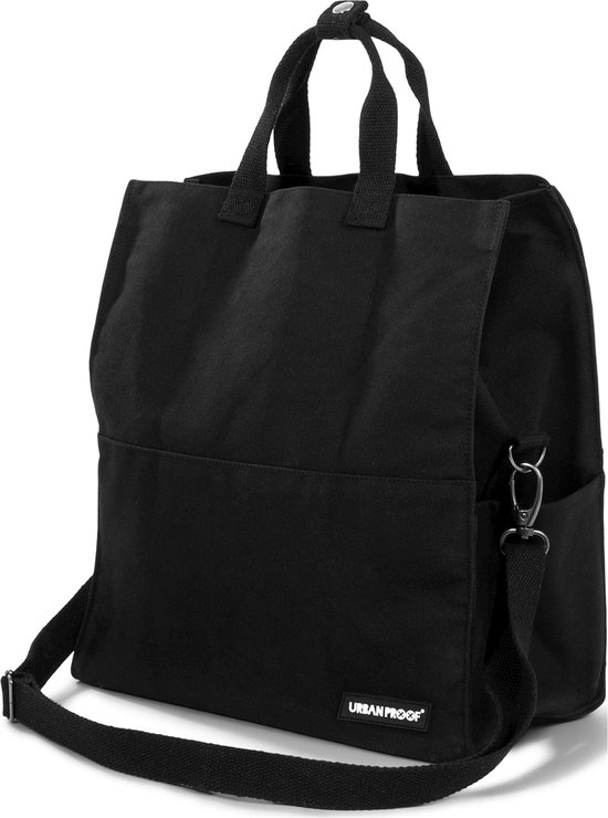 Gerecyclede fietstas Urban Proof City Tote Bag 22L 36 x 32 x 19cm - Zwart van Urban Proof
