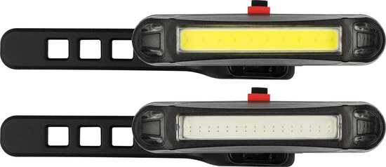 Get & Go LED Fietsverlichtingset oplaadbaar - Zoom Bar 45 - Zwart