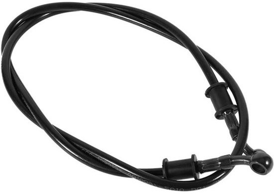 Gevlochten stalen rem- en koppelingsolieleiding - voor motorfietsen - Zwart - 47,24 inch - Benzineleiding - PVC-slang