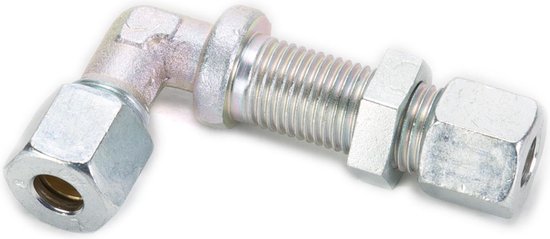 Gimeg Schotdoorvoer Haaks Staal - Overige gasfittingmateriaal - Zilver van Gimeg