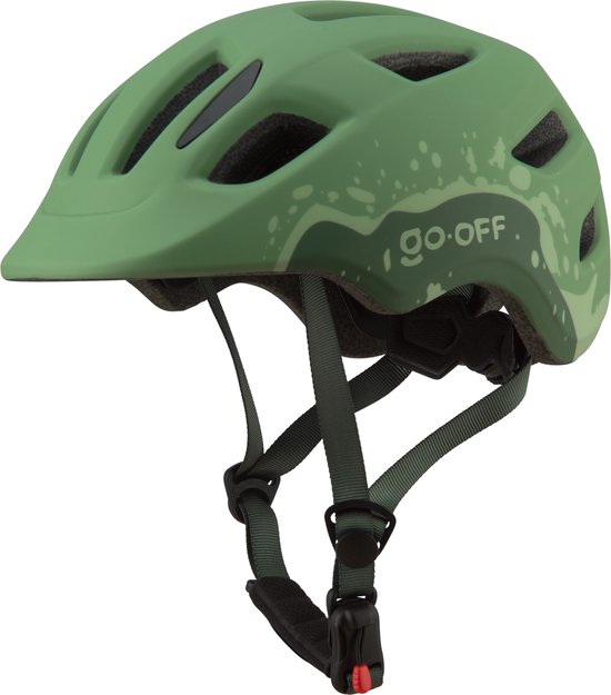 GO-OFF FIRST Kinderhelm - Extra Veilige Fietshelm voor Kinderen - Voor Fietsen en Skaten - Kind vriendelijke Jongens en Meisjes Helm van 5 - 8 Jaar - Groen - Maat S van GO-OFF FIRST