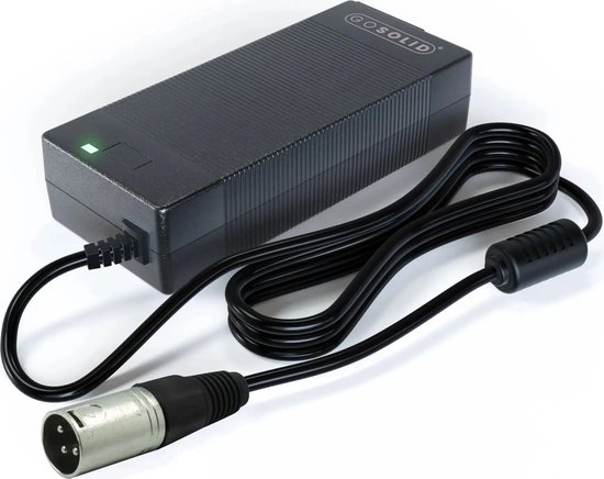GO SOLID! ® Oplader Elektrische Fiets - 42V 3A met XLR 3-polige plug van GO SOLID!®