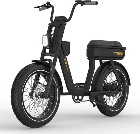 Goccia Ezi Comfort Fatbike Zwart Goud - 15Ah 250W van Merkloos