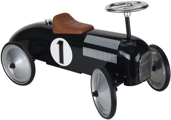 Goki Retro Loopauto Zwart van GOK
