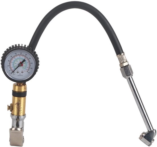 Golden crown - Bandenpomp met Drukmeter - Luchtpomp voor Fietsen - Compact en Lichtgewicht - 10-220psi - Geschikt voor Motoren en Auto's