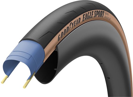 Goodyear - Eagle Sport 700X25C TAN fietsband van Goodyear
