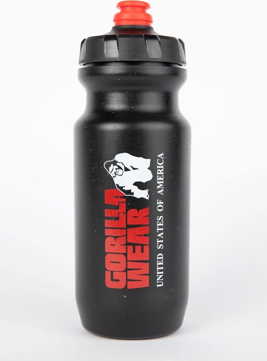 Gorilla Wear Sustainable Grip Bidon - Drinkfles - 500 ml - Zwart van Gorilla Wear