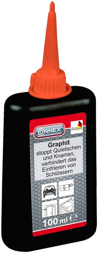Grafietpoeder - droog smeermiddel - voor sloten en scharnieren - 40 gram van Merkloos
