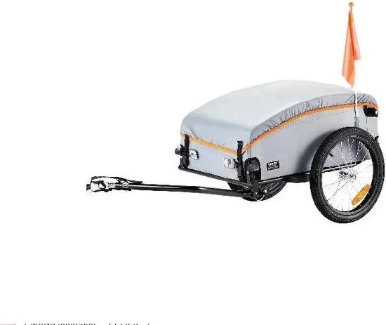 Gran Vida® - Fietskar - Robuust Stalen Frame - Regenbestendige Hoes - Veilig met Reflectoren - 25kg Capaciteit van Gran Vida