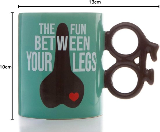 Grappige Fietsmok met Cyclusvormig Handvat - Leuk Cadeau voor Fietsers van Merkloos