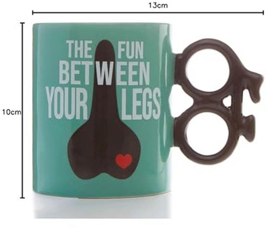 Grappige Fietsmok met Cyclusvormig Handvat - Leuk Cadeau voor Fietsers van Merkloos