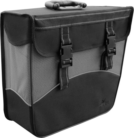 Greenlands - pakaf tas - fietstas - reflecterende bies - 17 Liter - voorgevormd - rechts - Zwart ; Wit van Greenlands