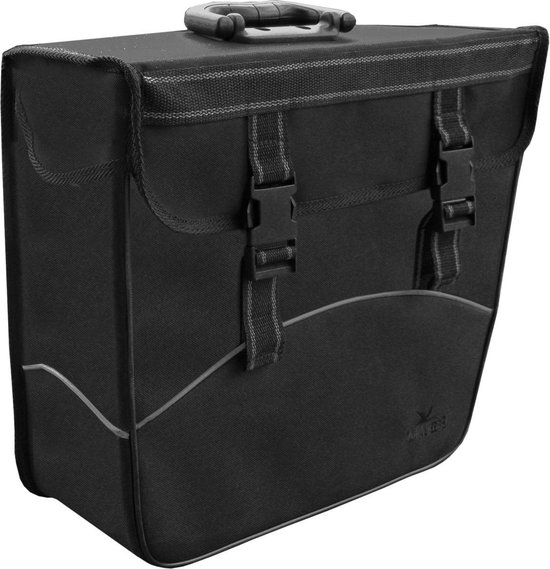 Greenlands - pakaf tas - fietstas - reflecterende bies - 17 Liter - voorgevormd - Rechts - Zwart van Greenlands