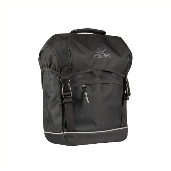 Greenlands Travel - enkele Fietstas - lichtgewicht - reflecterende bies - 20 l - Zwart van Greenlands