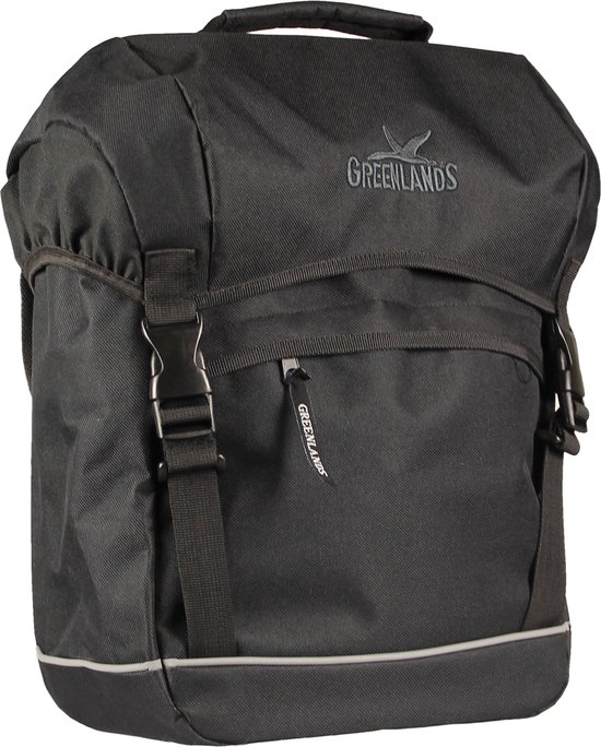 Greenlands Travel - enkele Fietstas - lichtgewicht - reflecterende bies - 25 l - Zwart van Greenlands