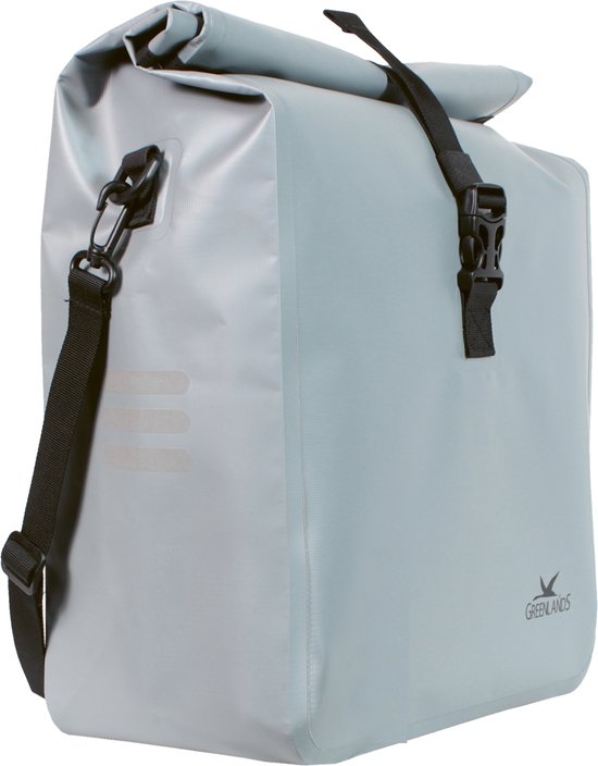 Greenlands Waterproof - fietstas - waterdichte fietstas - rolsluiting - grijs - 18,5 liter van Greenlands