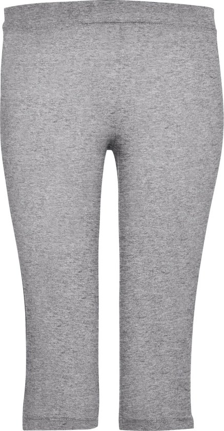 Grijze dames knie lange sport legging en elastische band model Carla maat XXL van LASCANA