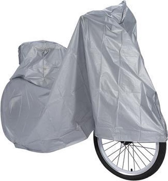 Grijze Waterdichte Beschermhoes voor de Fiets - 200 x 100 cm - Fietsbeschermhoes Geeft Bescherming Tegen Weer en Wind - Binnen en Buiten - Afdekhoes - Waterdicht - Waterafstotend - Afdekzeil - Hoes - Grijs van ProPlus