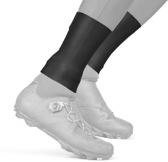 GripGrab - AquaSeal Waterproof Cycling Gaiter Waterdichte Wielren Overschoenen Manchetten Regen Bescherming - Unisex - Zwart - Maat L/XL