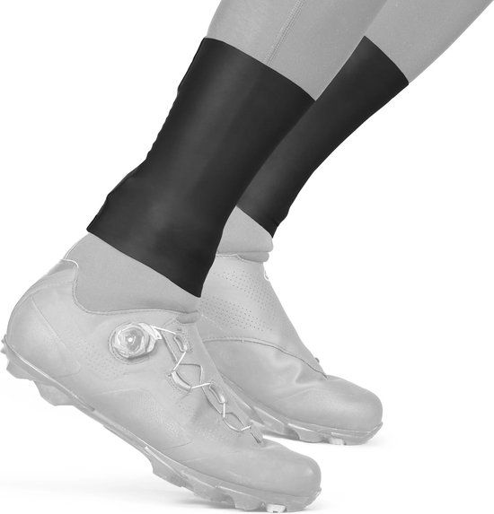 GripGrab - AquaSeal Waterproof Cycling Gaiter Waterdichte Wielren Overschoenen Manchetten Regen Bescherming - Unisex - Zwart - Maat S/M van Gripgrab