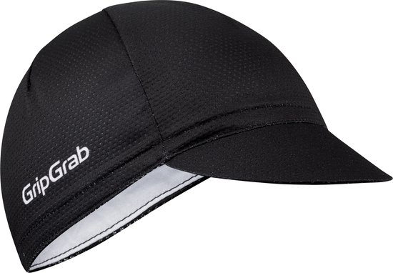 GripGrab - Lightweight Zomer Fietspet Mesh Cycling Cap Retro Fietsmuts UV-Bescherming Helmmuts - Zwart - Unisex - Maat M/L (57-63 cm)
