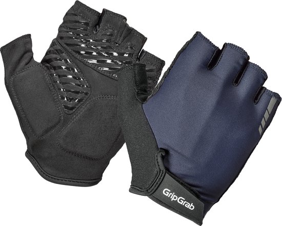GripGrab - ProRide RC Max Korte Vinger Zomer Fietshandschoenen met Padding - Navy Blauw - Heren - Maat XS van Merkloos