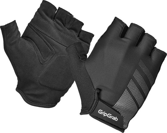 GripGrab - Ride RC Lite Korte Vinger Zomer Fietshandschoenen met Padding - Zwart - Unisex - Maat S