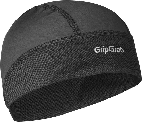 GripGrab - UPF 50+ Lightweight Zomer Fiets Helmmuts UV Bescherming Fietsmuts Skull Cap - Unisex - Zwart