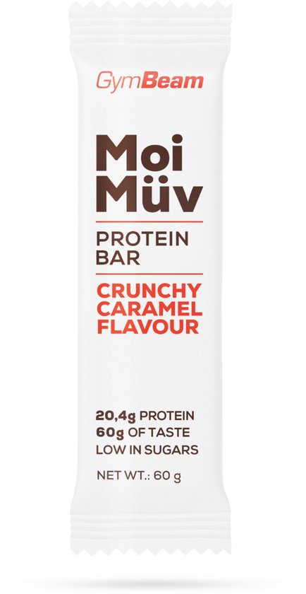 GymBeam MoiMüv Eiwitreep 60 g knapperige karamel