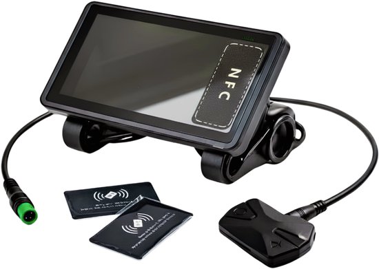 H6C Display Fatbike - LCD Scherm voor V20 Fatbike - 5-Pins Connector - Waterdicht - NFC - Snelheids & Batterijweergave van Merkloos