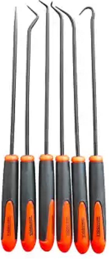 Haakset extra lang 245 mm 6 stuks-o-ringen, keerringen, stofringen en bussen voor verschillende toepassingen van Silverline