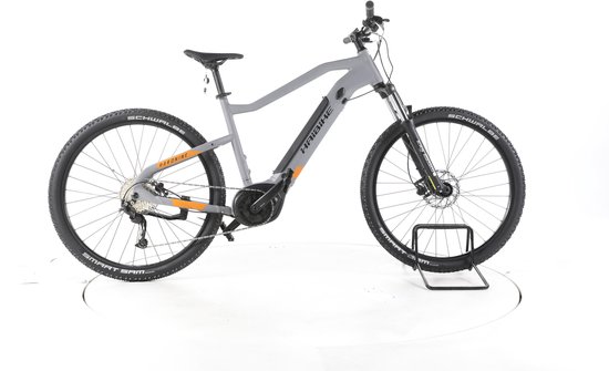 Haibike Hardnine 4 Elektrische hardtail mountainbike Bosch Accu 400Wh 29" grijs