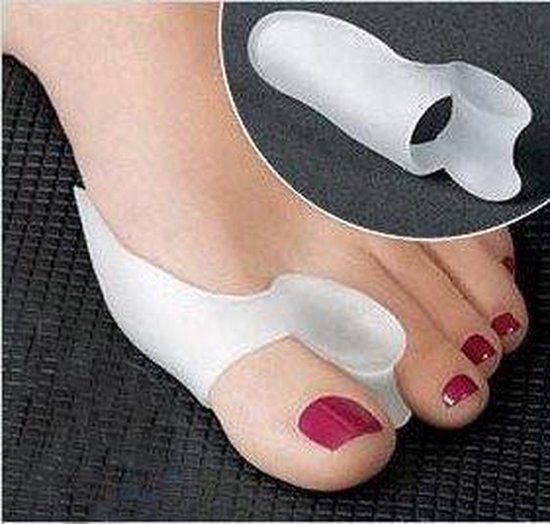 Hallux Valgus Siliconen Teencorrector/Spreider en Beschermer Grote Teen 2 paar van Podobrace