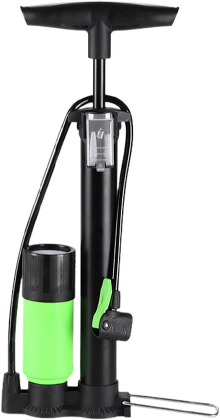 Handmatige Bandenpomp - Vloerpomp Scooter - Banden Oppompen - Met Manometer - 160 PSI - Zilver