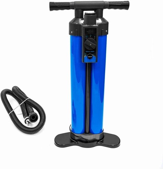 Handpomp - SUP pomp - Watersport Oppompen - Met Manometer - Tot 22 PSI - Zwart