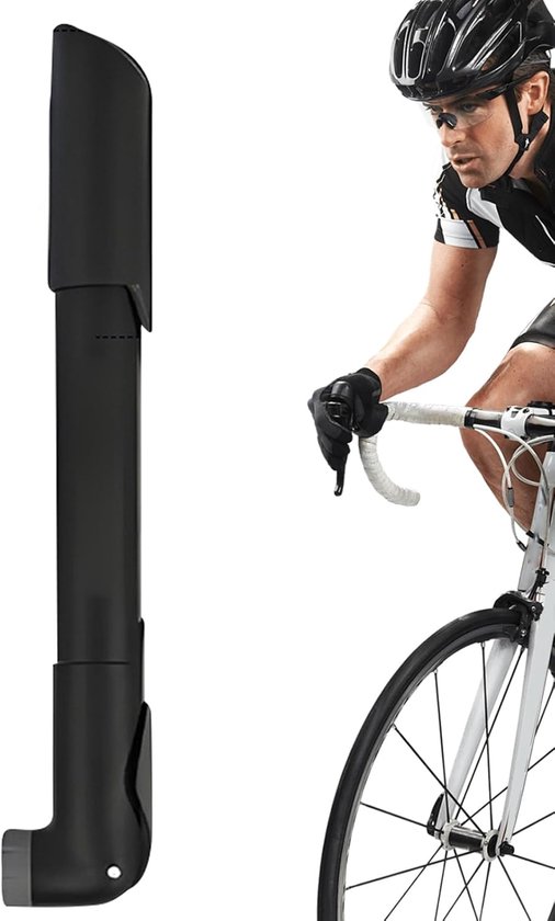 Handzame Fietspomp - Kleine Luchtpomp - Banden Oppompen - Hoge Druk 130PSI - 23.5cm Gekrompen - Zwart