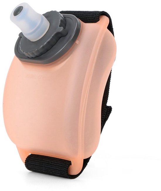 Hardloopwaterfles voor om de pols – 200 ml – 11,6 x 9,3 x 7,1 cm – Sportfles voor fitness en wielrennen – Draagbare drinkfles voor marathons – Bidon – Draagbare waterzak – Outdoor-waterfles – Ideaal voor marathons of gebruik in de buitenlucht