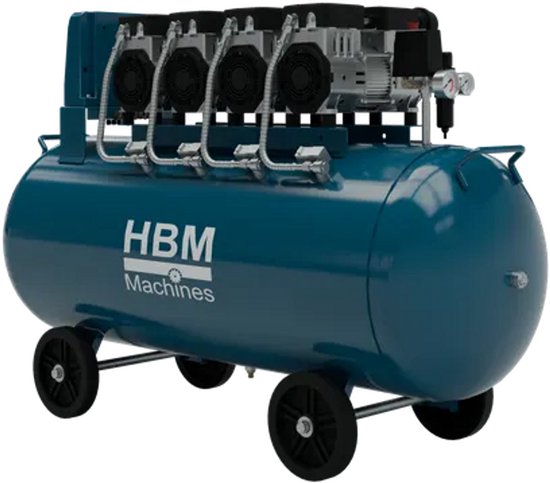 HBM 200 Liter 4 PK Low Noise Compressor (524 l/min)