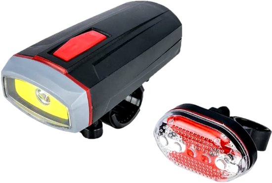 hbs BG-666 Fietslampenset - LED - Waterdicht en Batterijgevoed