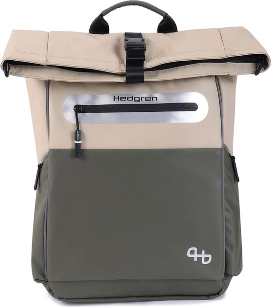 Hedgren Commute Bike Chain rugtas 18,2L Beige/Olive van Hedgren